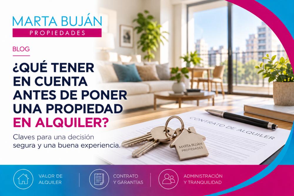 ¿Qué tener en cuenta antes de poner una propiedad en alquiler?